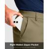 Men’s Golf Shorts with 5 Pockets 11″ Inseam Stretch Quick Dry Casual Work Dress Shorts for Men(Dusty Khaki)