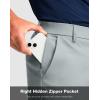 Men’s Golf Shorts with 5 Pockets 11″ Inseam Stretch Quick Dry Casual Work Dress Shorts for Men(Light Grey)