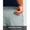 Men’s Golf Shorts with 5 Pockets 11″ Inseam Stretch Quick Dry Casual Work Dress Shorts for Men(Light Grey)