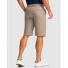 Men’s Golf Shorts with 5 Pockets 11″ Inseam Stretch Quick Dry Casual Work Dress Shorts for Men(Mineral Brown)