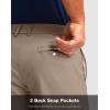Men’s Golf Shorts with 5 Pockets 11″ Inseam Stretch Quick Dry Casual Work Dress Shorts for Men(Mineral Brown)