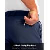 Men’s Golf Shorts with 5 Pockets 11″ Inseam Stretch Quick Dry Casual Work Dress Shorts for Men(Navy)