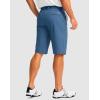 Men’s Golf Shorts with 5 Pockets 11″ Inseam Stretch Quick Dry Casual Work Dress Shorts for Men(Slate Blue)