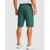 Men’s Golf Shorts with 5 Pockets 11″ Inseam Stretch Quick Dry Casual Work Dress Shorts for Men(Spruce Green)
