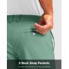 Men’s Golf Shorts with 5 Pockets 11″ Inseam Stretch Quick Dry Casual Work Dress Shorts for Men(Viridian Green)