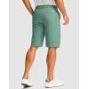 Men’s Golf Shorts with 5 Pockets 11″ Inseam Stretch Quick Dry Casual Work Dress Shorts for Men(Viridian Green)