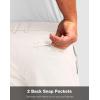 Men’s Golf Shorts with 5 Pockets 11″ Inseam Stretch Quick Dry Casual Work Dress Shorts for Men(W-beige)