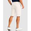 Men’s Golf Shorts with 5 Pockets 11″ Inseam Stretch Quick Dry Casual Work Dress Shorts for Men(W-beige)