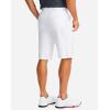 Men’s Golf Shorts with 5 Pockets 11″ Inseam Stretch Quick Dry Casual Work Dress Shorts for Men(White)