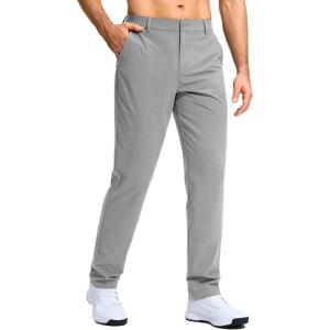 G Gradual Mens Golf Pants Stretch Dress Casual Pants 30″/32″/34″ Lightweight Work Travel Slacks for Men with 4 Pockets(Light Grey)