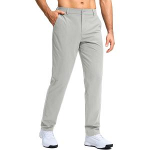 G Gradual Mens Golf Pants Stretch Dress Casual Pants 30″/32″/34″ Lightweight Work Travel Slacks for Men with 4 Pockets(Silver Drop)
