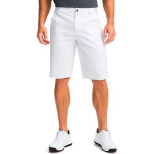Men’s Golf Shorts with 5 Pockets 11″ Inseam Stretch Quick Dry Casual Work Dress Shorts for Men(White)