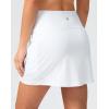 G Gradual Women’s 16″ Swim Skirt with Pockets High Waisted Tummy Control Modest Swimsuit Bathing Suit Bottoms for Women(White)