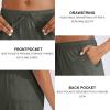 G Gradual Women’s Bermuda Shorts Jersey Shorts with Deep Pockets 7″ Long Shorts for Women Lounge Walking Athletic(Dark Green)