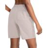 G Gradual Women’s Bermuda Shorts Jersey Shorts with Deep Pockets 7″ Long Shorts for Women Lounge Walking Athletic(Khaki)