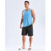 G Gradual Men’s Workout Tank Tops Sleeveless Muscle Shirts Summer UPF 50+ Quick Dry Shirts for Men Athletic Running Gym(Blue Heather)