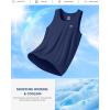 G Gradual Men’s Workout Tank Tops Sleeveless Muscle Shirts Summer UPF 50+ Quick Dry Shirts for Men Athletic Running Gym(Dark Blue)