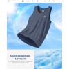 G Gradual Men’s Workout Tank Tops Sleeveless Muscle Shirts Summer UPF 50+ Quick Dry Shirts for Men Athletic Running Gym(Dusty Blue)