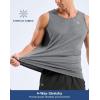 G Gradual Men’s Workout Tank Tops Sleeveless Muscle Shirts Summer UPF 50+ Quick Dry Shirts for Men Athletic Running Gym(Grey Heather)