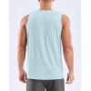 G Gradual Men’s Workout Tank Tops Sleeveless Muscle Shirts Summer UPF 50+ Quick Dry Shirts for Men Athletic Running Gym(Light Blue)