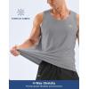 G Gradual Men’s Workout Tank Tops Sleeveless Muscle Shirts Summer UPF 50+ Quick Dry Shirts for Men Athletic Running Gym(Light Grey)