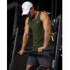 G Gradual Men’s Workout Tank Tops Sleeveless Muscle Shirts Summer UPF 50+ Quick Dry Shirts for Men Athletic Running Gym(Olive)