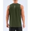 G Gradual Men’s Workout Tank Tops Sleeveless Muscle Shirts Summer UPF 50+ Quick Dry Shirts for Men Athletic Running Gym(Olive)