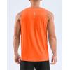 G Gradual Men’s Workout Tank Tops Sleeveless Muscle Shirts Summer UPF 50+ Quick Dry Shirts for Men Athletic Running Gym(Orange)