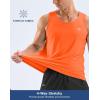 G Gradual Men’s Workout Tank Tops Sleeveless Muscle Shirts Summer UPF 50+ Quick Dry Shirts for Men Athletic Running Gym(Orange)