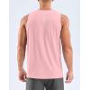 G Gradual Men’s Workout Tank Tops Sleeveless Muscle Shirts Summer UPF 50+ Quick Dry Shirts for Men Athletic Running Gym(Pink)