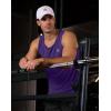 G Gradual Men’s Workout Tank Tops Sleeveless Muscle Shirts Summer UPF 50+ Quick Dry Shirts for Men Athletic Running Gym(Purple)