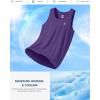 G Gradual Men’s Workout Tank Tops Sleeveless Muscle Shirts Summer UPF 50+ Quick Dry Shirts for Men Athletic Running Gym(Purple)