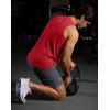 G Gradual Men’s Workout Tank Tops Sleeveless Muscle Shirts Summer UPF 50+ Quick Dry Shirts for Men Athletic Running Gym(Red)