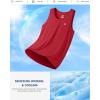 G Gradual Men’s Workout Tank Tops Sleeveless Muscle Shirts Summer UPF 50+ Quick Dry Shirts for Men Athletic Running Gym(Red)