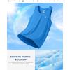 G Gradual Men’s Workout Tank Tops Sleeveless Muscle Shirts Summer UPF 50+ Quick Dry Shirts for Men Athletic Running Gym(Sky Blue)