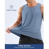 G Gradual Men’s Workout Tank Tops Sleeveless Muscle Shirts Summer UPF 50+ Quick Dry Shirts for Men Athletic Running Gym(Slate Blue)