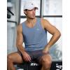 G Gradual Men’s Workout Tank Tops Sleeveless Muscle Shirts Summer UPF 50+ Quick Dry Shirts for Men Athletic Running Gym(Slate Blue)