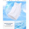 G Gradual Men’s Workout Tank Tops Sleeveless Muscle Shirts Summer UPF 50+ Quick Dry Shirts for Men Athletic Running Gym(White)