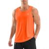 G Gradual Men’s Workout Tank Tops Sleeveless Muscle Shirts Summer UPF 50+ Quick Dry Shirts for Men Athletic Running Gym(Orange)