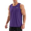 G Gradual Men’s Workout Tank Tops Sleeveless Muscle Shirts Summer UPF 50+ Quick Dry Shirts for Men Athletic Running Gym(Purple)