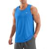 G Gradual Men’s Workout Tank Tops Sleeveless Muscle Shirts Summer UPF 50+ Quick Dry Shirts for Men Athletic Running Gym(Sky Blue)