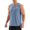 G Gradual Men’s Workout Tank Tops Sleeveless Muscle Shirts Summer UPF 50+ Quick Dry Shirts for Men Athletic Running Gym(Slate Blue)