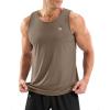 G Gradual Men’s Workout Tank Tops Sleeveless Muscle Shirts Summer UPF 50+ Quick Dry Shirts for Men Athletic Running Gym(Taupe)