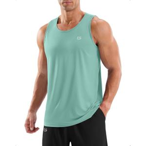 G Gradual Men’s Workout Tank Tops Sleeveless Muscle Shirts Summer UPF 50+ Quick Dry Shirts for Men Athletic Running Gym(Jasmine Green)