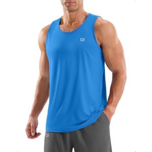 G Gradual Men’s Workout Tank Tops Sleeveless Muscle Shirts Summer UPF 50+ Quick Dry Shirts for Men Athletic Running Gym(Sky Blue)