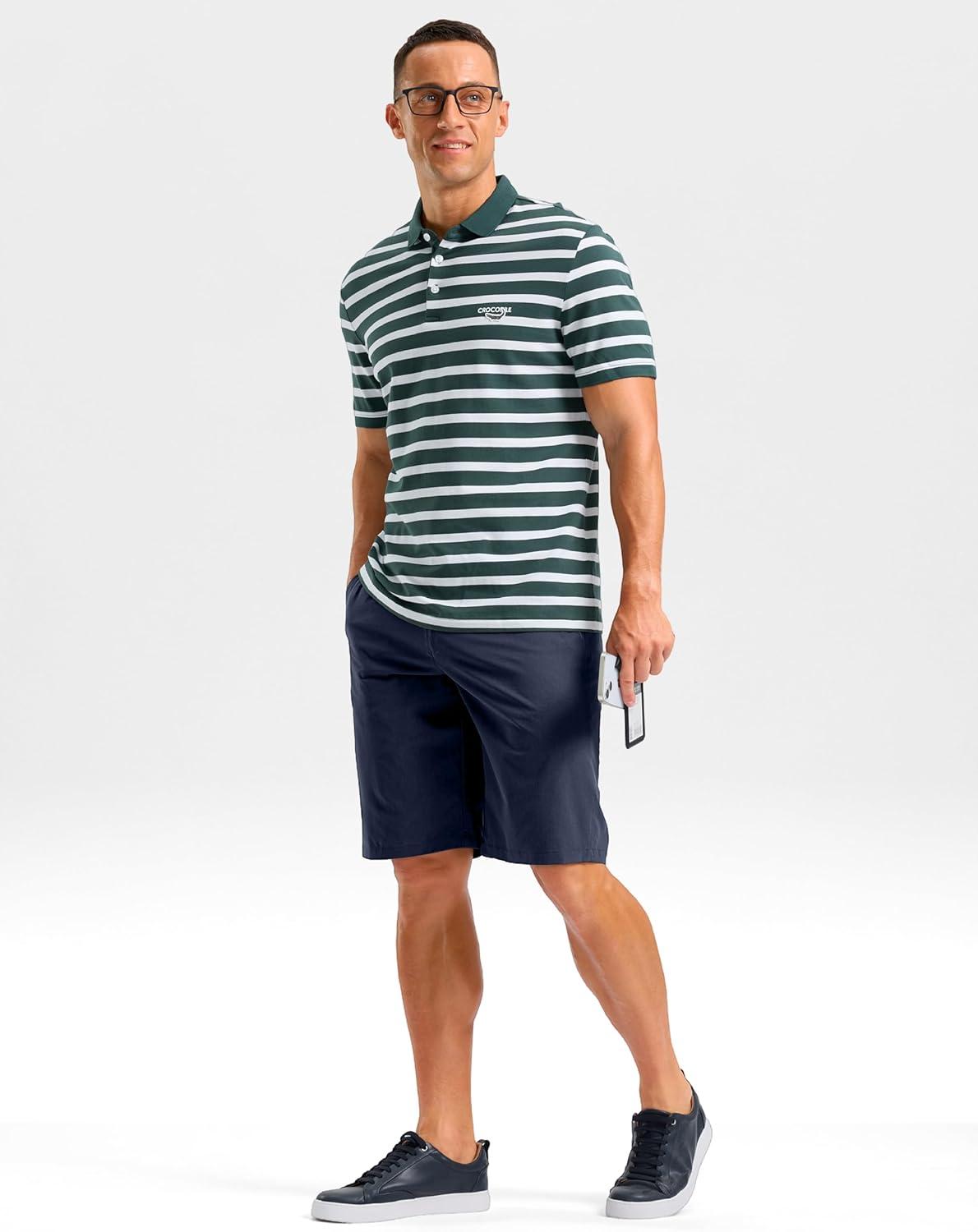 imageG Gradual Mens Shorts 11 Lightweight Casual Shorts for Men with 3 Pockets Summer Quick Dry Breathable Golf ShortsHeather Navy
