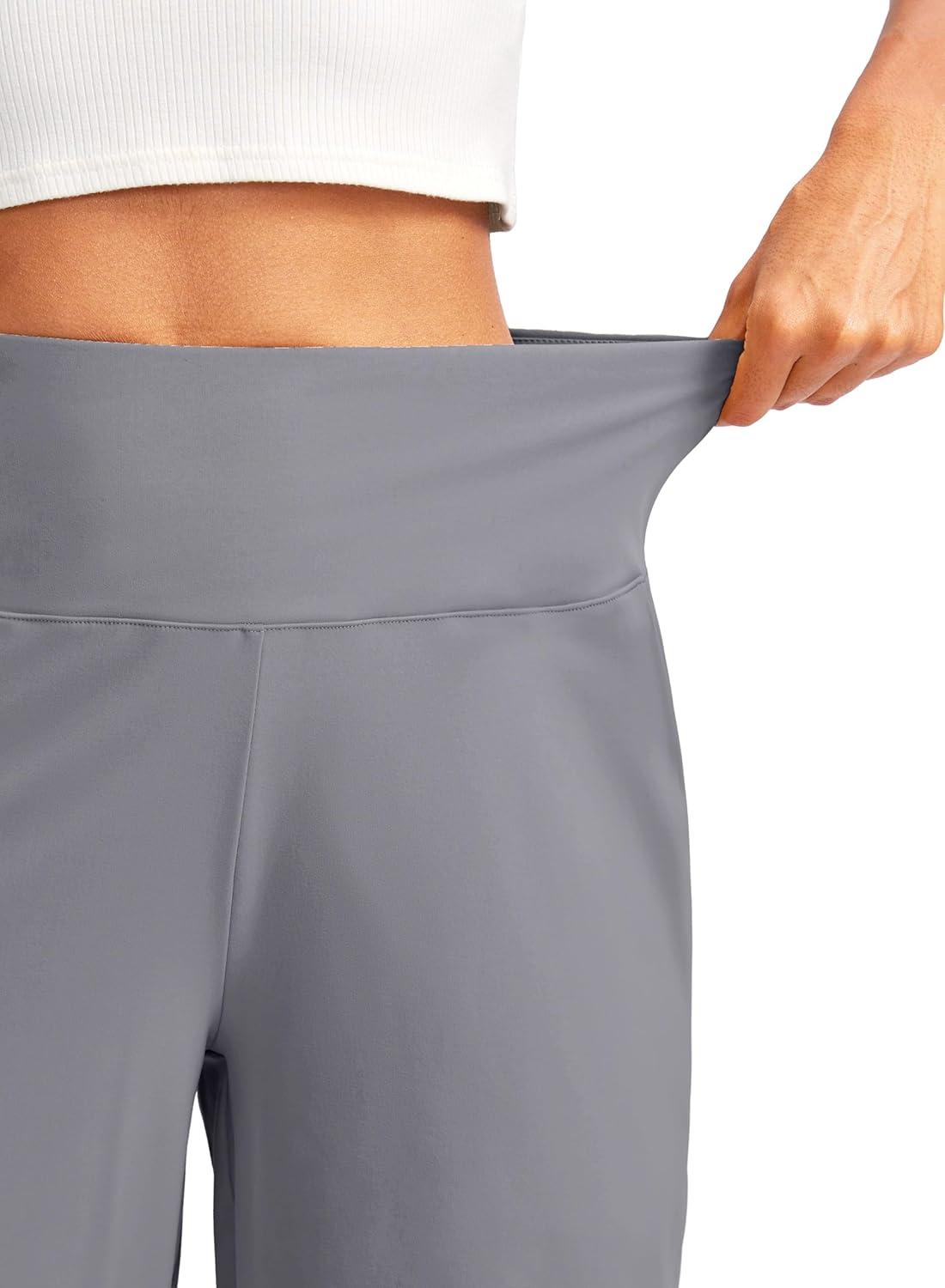 imageG Gradual Womens 12 Bermuda Long Shorts with Pockets High Waisted Stretch Knee Length Shorts for Women Summer WalkingLight Grey
