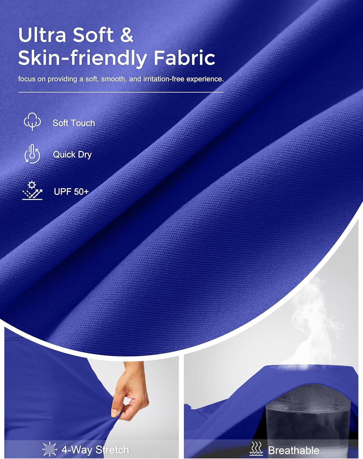 imageG Gradual Womens Athletic Shorts 6 High Waisted Stretchy Bermuda Shorts for Women Quick Dry Summer Casual ShortsRoyal Blue