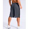 G Gradual Men’s 11″ Long Basketball Shorts with Zipper Pockets Drawstring Mesh Lightweight Gym Athletic Shorts for Men(Dusty Blue)