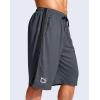 G Gradual Men’s 11″ Long Basketball Shorts with Zipper Pockets Drawstring Mesh Lightweight Gym Athletic Shorts for Men(Dusty Blue)
